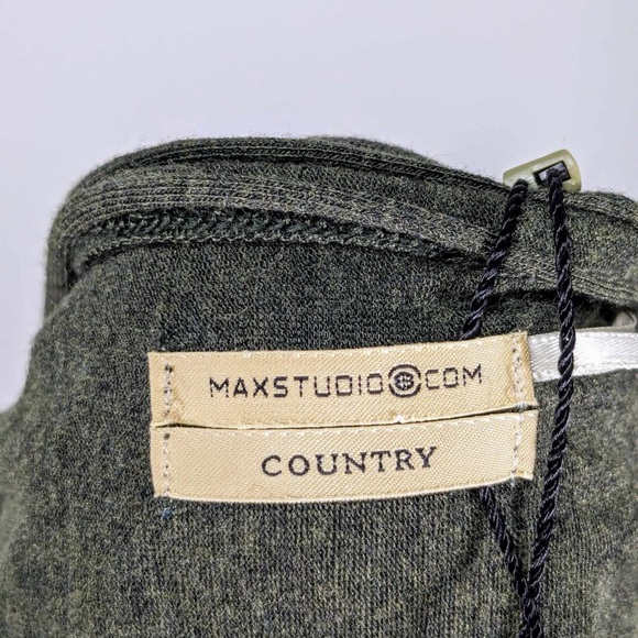 NWT Leon Max | Heather Forest Wool-Blend Draped-Back Tunic - M - Picture 8 of 10